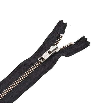Standard Metal Zipper – Brass, Nickel & Custom Finishes