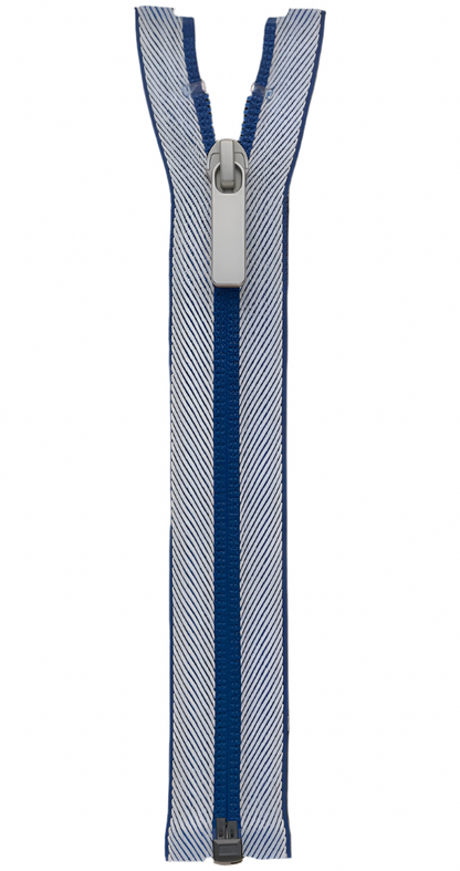 Denim Look Designed Tape Zipper – Soft Woven Finish