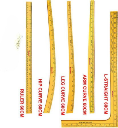 Wooden Tailoring Measurement Scales – For Tailors & Designers
