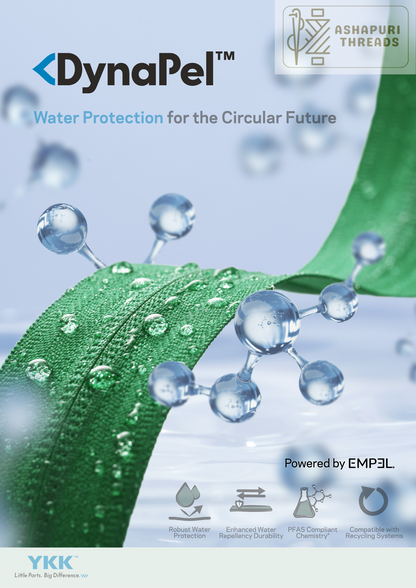 DynaPel® Zipper – PFAS-Compliant Water Protection