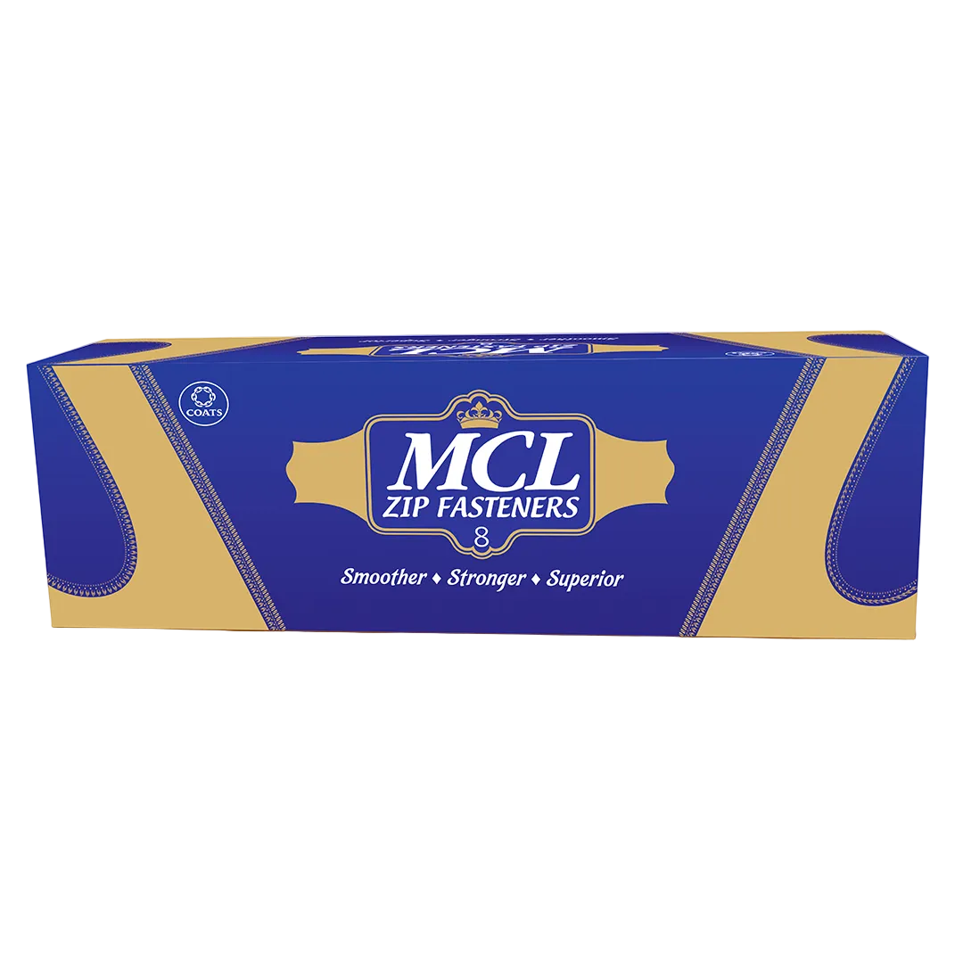 MCL Metal Zipper – Premium Trouser Zip | Brass Stops | 8 Inch