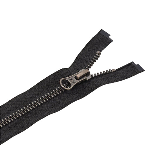 Aluminum Alloy Zipper with Recycled Tape (Finish: Antique Silver)