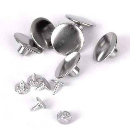 Silver Stainless Steel Jeans Metal Button (Pack of 60)