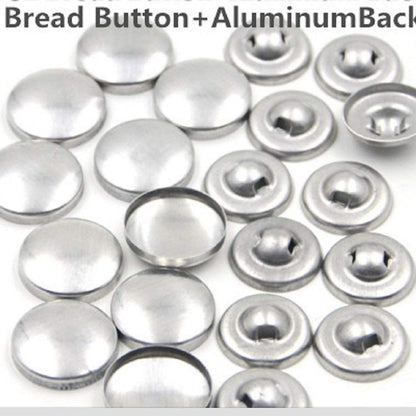 Silver Aluminium Button- Moulds for Sewing and Embroidery