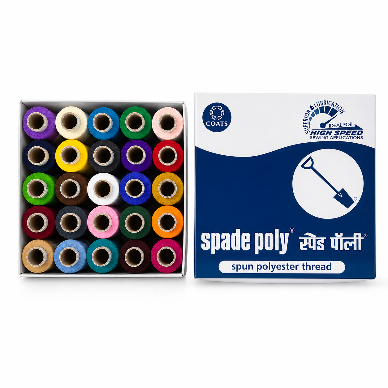 Spade Poly 2 Ply Polyester Sewing Thread – 180m / 300m (450+ Shades)