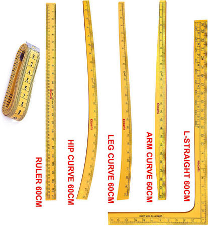 Wooden Tailoring Measurement Scales – For Tailors & Designers