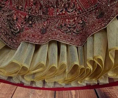 Can Can Net Fabric – Polyester for Lehengas & Gowns (11 inch x 45 Meter)