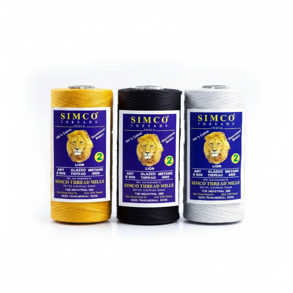 SIMCO 100% Cotton Glazed Book Binding & Bedding Thread