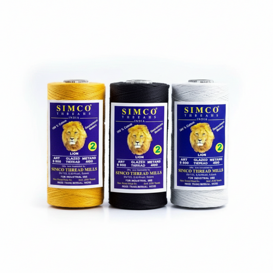 SIMCO 100% Cotton Glazed Book Binding & Bedding Thread