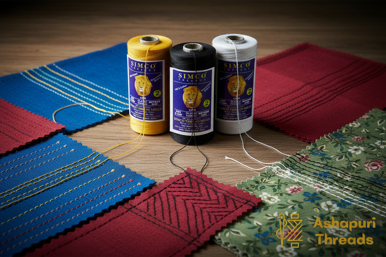 SIMCO 100% Cotton Glazed Book Binding & Bedding Thread